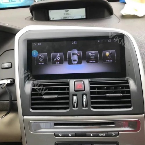 VIKNAV For Volvo XC60 2009-2017 LHD Car Radio Android Auto Audio Multimedia Player GPS Navigation Tape Recorder 2 Din Autoradio HD Screen(128GB)