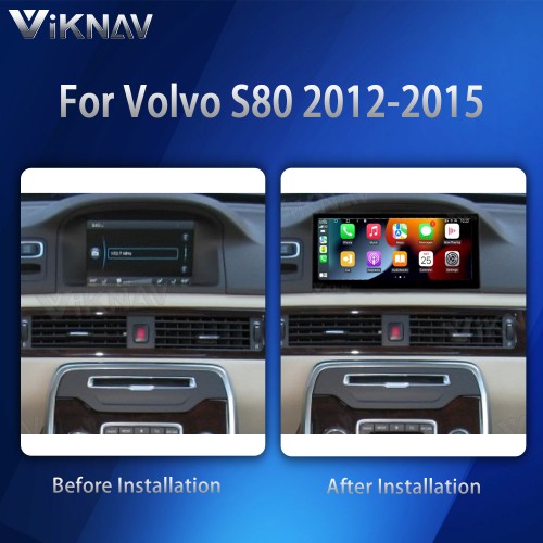 Viknav For Volvo S80 2012-2015 Newest Generation Android Auto LCD Multimedia player 8.8 inch Car Radio Head Unit (128GB)
