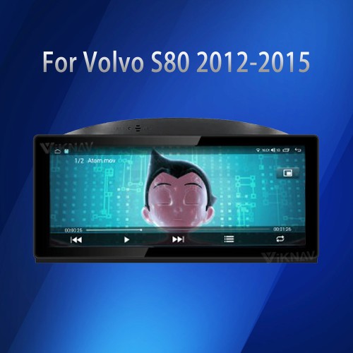 Viknav For Volvo S80 2012-2015 Newest Generation Android Auto LCD Multimedia player 8.8 inch Car Radio Head Unit (128GB)