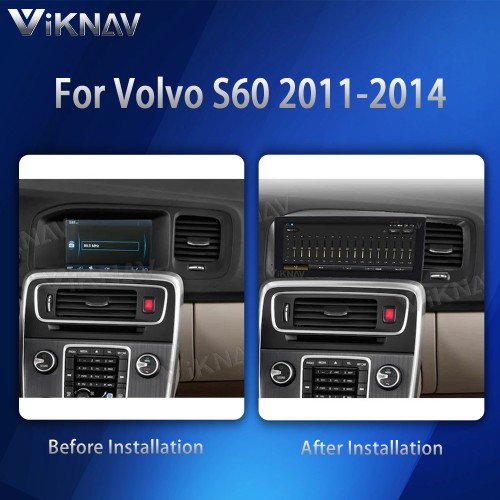 Android Car Stereo Car Radio Tesla Style Multimedia Player For Volvo S60 2011-2014 GPS Navigation DVD Player Head Unit (128GB)