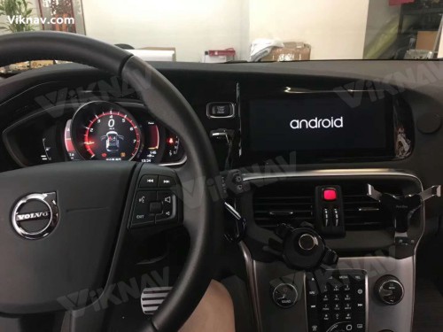 Viknav Android Car GPS Navigation For Volvo v40 2011-2019 RHD LCD Touch Screen wireless Carplay 8.8inch Car Radio Video Player Head Unit(128GB)