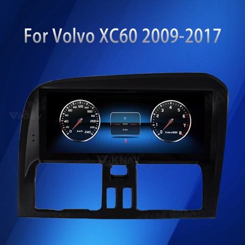 VIKNAV For Volvo XC60 2009-2017 RHD Car Radio Android Auto Audio Multimedia Player GPS Navigation Tape Recorder 2 Din Autoradio HD Screen(128GB)