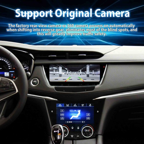 Viknav Newest AC Panel Display For Cadillac XT5 XT6 2016-2023 LCD Touch Screen LCD Air Condition Control Stereo Climate