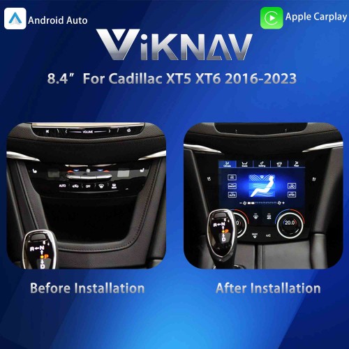 Viknav Newest AC Panel Display For Cadillac XT5 XT6 2016-2023 LCD Touch Screen LCD Air Condition Control Stereo Climate