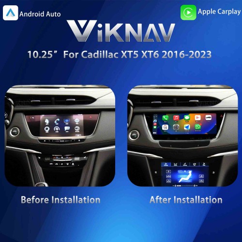 Car Stereo Radio LCD Screen For Cadillac XT5 XT6 2016-2023 Multimedia Player GPS Navigation Head Unit(128GB)