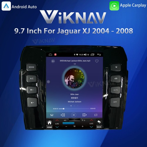 Viknav 9.7 Inch Car Radio For Jaguar XJ 2004 - 2008 HD Touch Screen Android Head Unit Wirless Carplay GPS Navigation Player Autoradio(RHD and LHD)