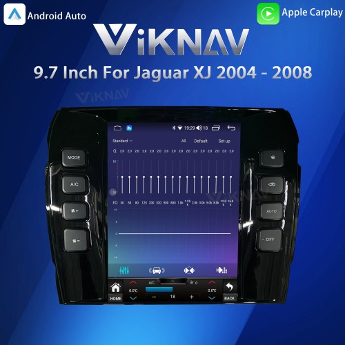 Viknav 9.7 Inch Car Radio For Jaguar XJ 2004 - 2008 HD Touch Screen Android Head Unit Wirless Carplay GPS Navigation Player Autoradio(RHD and LHD)