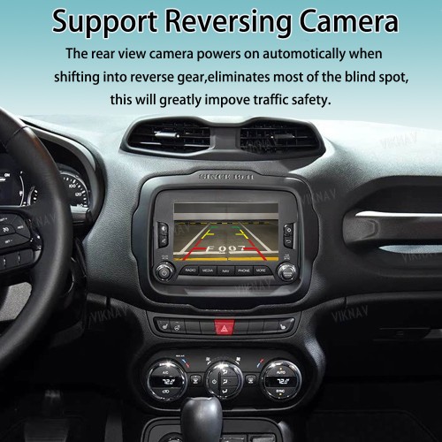 Viknav Linux System Interface Box For Jeep Renegade 2016-2020 Wireless Apple CarPlay Android Auto Stereo Only Support Original Car Screen