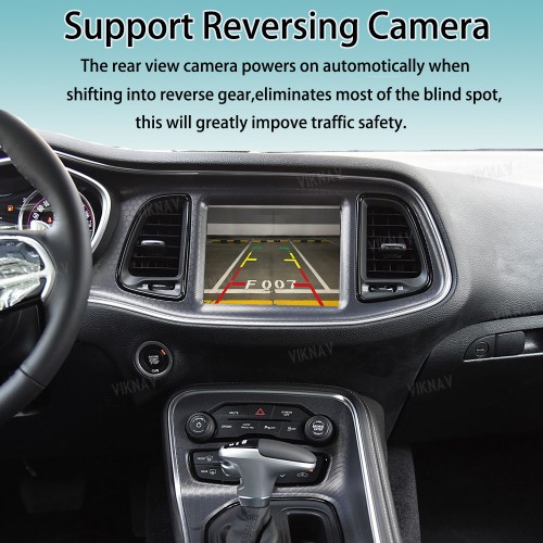 Viknav Linux System Interface Box For Dodge Challenger 2015-2022 Wireless Apple CarPlay Android Auto Stereo Only Support Original Car Screen
