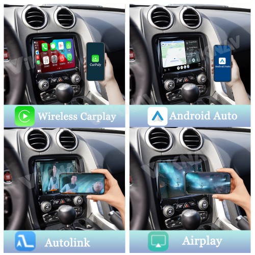 Viknav Linux System Interface Box For Dodge Viper 2013-2016 Wireless Apple CarPlay Android Auto Stereo Only Support Original Car Screen