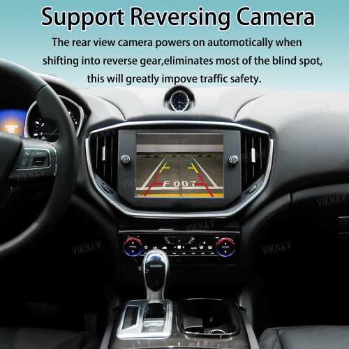Viknav Linux System Interface Box For Maserati Ghibli 2014 Wireless Apple CarPlay Android Auto Stereo Only Support Original Car Screen