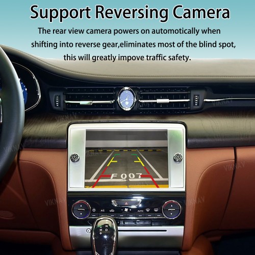 Viknav Linux System Interface Box For Maserati Quattroporte 2013-2015 Wireless Apple CarPlay Android Auto Stereo Only Support Original Car Screen