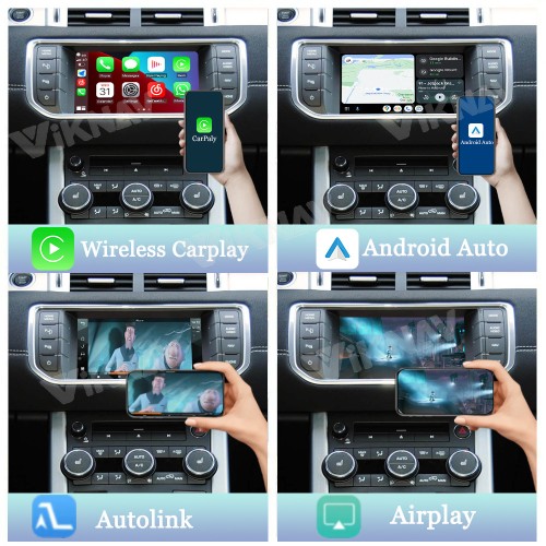 Viknav Linux System Interface Box For Land Rover Range Rover Evoque L538 2012-2015 Wireless Apple CarPlay Android Auto Stereo Only Support Original Car Screen