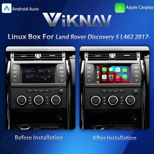 Viknav Linux System Interface Box For Land Rover Discovery 5 L462 2017- Wireless Apple CarPlay Android Auto Stereo Only Support Original Car Screen