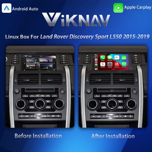 Viknav Linux System Interface Box For Land Rover Discovery Sport L550 2015-2019 Wireless Apple CarPlay Android Auto Stereo Only Support Original Car Screen