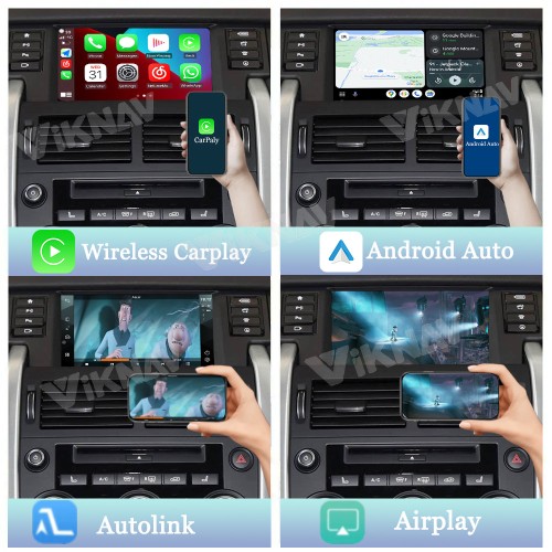Viknav Linux System Interface Box For Land Rover Discovery Sport L550 2015-2019 Wireless Apple CarPlay Android Auto Stereo Only Support Original Car Screen