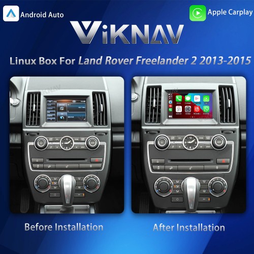 Viknav Linux System Interface Box For Land Rover Freelander 2 2013-2015 Wireless Apple CarPlay Android Auto Stereo Only Support Original Car Screen