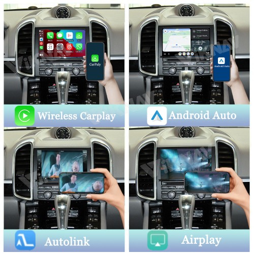 Viknav Linux System Interface Box For Porsche Cayenne 2007-2016 Wireless Apple CarPlay Android Auto Stereo Only Support Original Car Screen