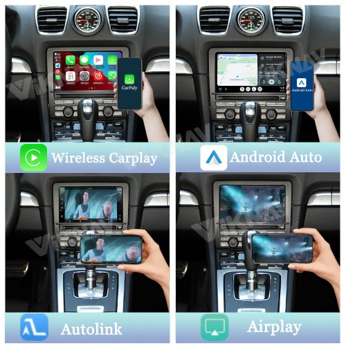 Viknav Linux System Interface Box For Porsche Cayman 2010-2016 Wireless Apple CarPlay Android Auto Stereo Only Support Original Car Screen