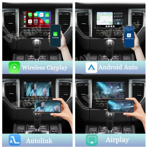 Viknav Linux System Interface Box For Porsche Macan 2014-2017 Wireless Apple CarPlay Android Auto Stereo Only Support Original Car Screen