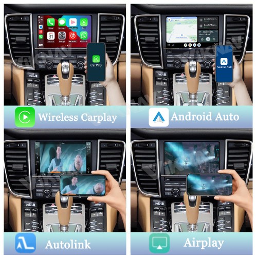Viknav Linux System Interface Box For Porsche Panamera 2010-2016 Wireless Apple CarPlay Android Auto Stereo Only Support Original Car Screen