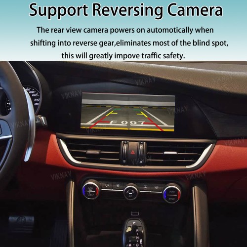 Viknav Linux System Interface Box For Alfa Giulia 2017-2019 Wireless Apple CarPlay Android Auto Stereo Only Support Original Car Screen