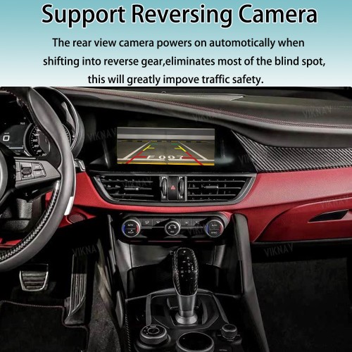 Viknav Linux System Interface Box For Alfa Stelvio 2017-2019 Wireless Apple CarPlay Android Auto Stereo Only Support Original Car Screen