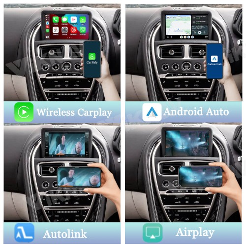 Viknav Linux System Interface Box For Aston Martin DB11/Vantage Wireless Apple CarPlay Android Auto Stereo Only Support Original Car Screen