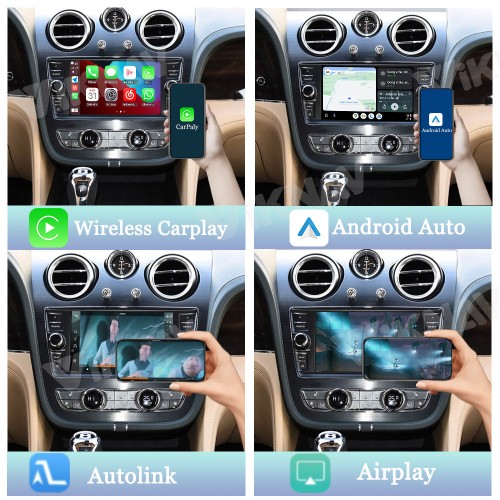 Viknav Linux System Interface Box For Bentley Mulsanne Bentayga 2011-2019 Wireless Apple CarPlay Android Auto Stereo Only Support Original Car Screen