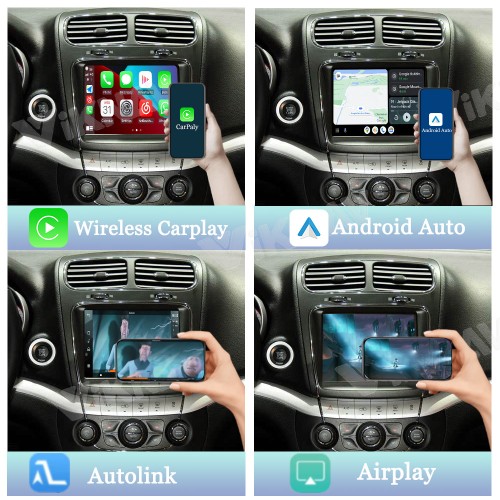 Viknav Linux System Interface Box For Fiat Viaggio/Ottimo Wireless Apple CarPlay Android Auto Stereo Only Support Original Car Screen