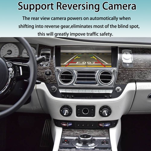 Viknav Linux System Interface Box For Rolls-Royce Ghost 2010-2018 Wireless Apple CarPlay Android Auto Stereo Only Support Original Car Screen
