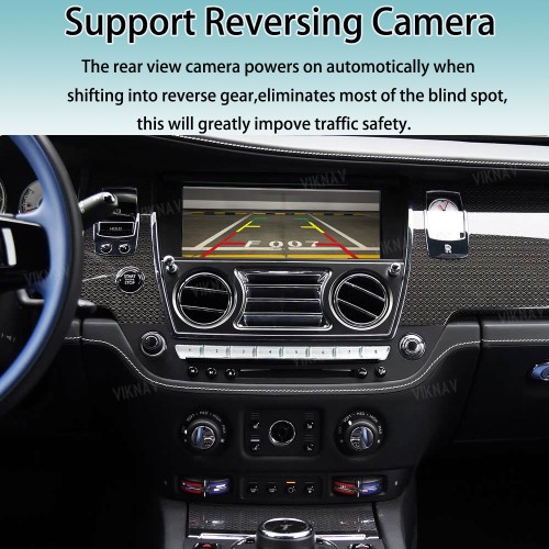 Viknav Linux System Interface Box For Rolls-Royce Wraith 2013-2018 Wireless Apple CarPlay Android Auto Stereo Only Support Original Car Screen