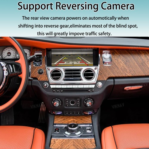 Viknav Linux System Interface Box For Rolls-Royce Cullinan/ Dawn 2015-2018 Wireless Apple CarPlay Android Auto Stereo Only Support Original Car Screen