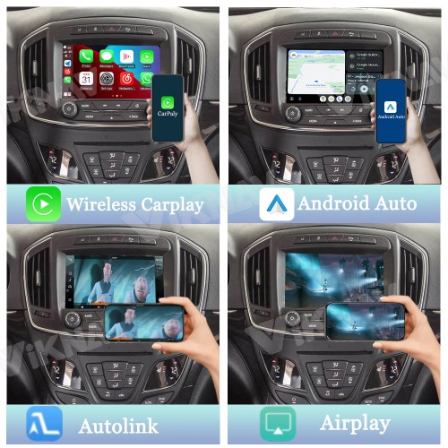 Viknav Linux System Interface Box For Buick Regal/Lacrosse/Envision 2013-2019 Wireless Apple CarPlay Android Auto Stereo Only Support Original Car Screen