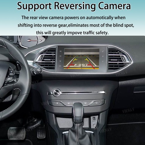 Viknav Linux System Interface Box For Peugeot 208 2008 308 408 508 2014-2016 Wireless Apple CarPlay Android Auto Stereo Only Support Original Car Screen