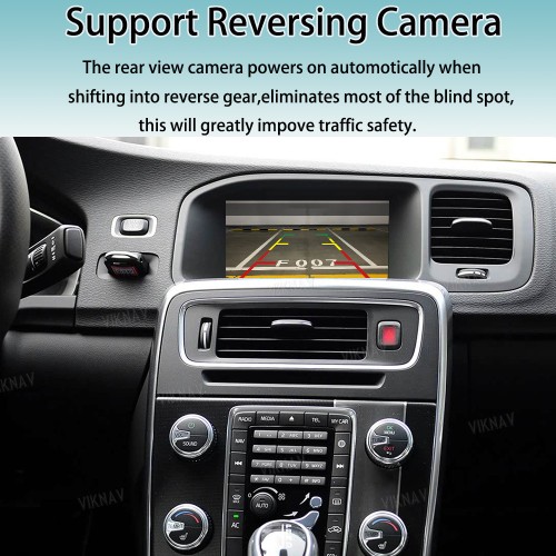 Viknav Linux System Interface Box For Volvo S60 V60 V40 2015-2022 Wireless Apple CarPlay Android Auto Stereo Only Support Original Car Screen
