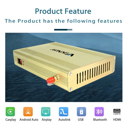 Viknav Linux System Interface Box For Volvo S60 V60 V40 2015-2022 Wireless Apple CarPlay Android Auto Stereo Only Support Original Car Screen