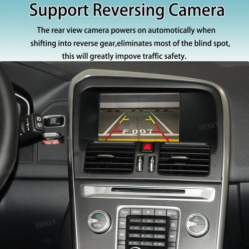 Viknav Linux System Interface Box For Volvo  XC40 XC60 XC90 2015-2022 Wireless Apple CarPlay Android Auto Stereo Only Support Original Car Screen