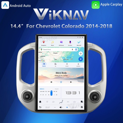 Viknav 14.4 Inch Car Radio for Chevrolet Colorado GMC Canyon 2014-2018 Touch Screen Upgrade Android 13 Head Unit Wireless Carplay Car GPS Navigation Multimedia Player