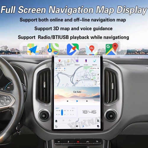 Viknav 14.4 Inch Car Radio for Chevrolet Colorado GMC Canyon 2014-2018 Touch Screen Upgrade Android 13 Head Unit Wireless Carplay Car GPS Navigation Multimedia Player