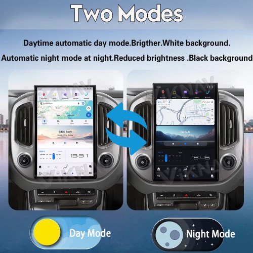 Viknav 14.4 Inch Car Radio for Chevrolet Colorado GMC Canyon 2014-2018 Touch Screen Upgrade Android 13 Head Unit Wireless Carplay Car GPS Navigation Multimedia Player