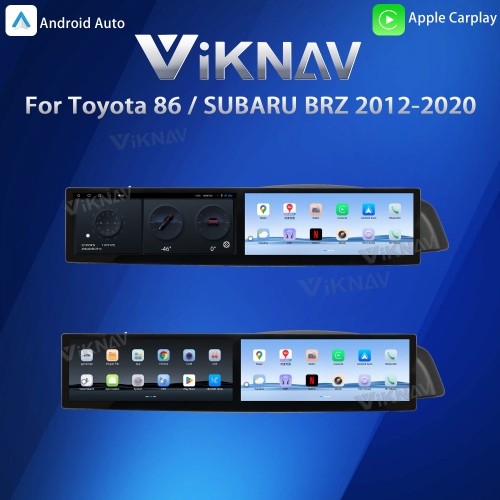 Viknav 12.3 Inch Car Radio For Toyota 86 / SUBARU BRZ 2012-2020 Touch Screen Android Head Unit Wirless Carplay GPS Navigation Player Autoradio