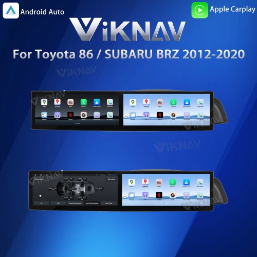 Viknav 12.3 Inch Car Radio For Toyota 86 / SUBARU BRZ 2012-2020 Touch Screen Android Head Unit Wirless Carplay GPS Navigation Player Autoradio