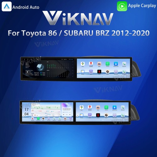 Viknav 12.3 Inch Car Radio For Toyota 86 / SUBARU BRZ 2012-2020 Touch Screen Android Head Unit Wirless Carplay GPS Navigation Player Autoradio
