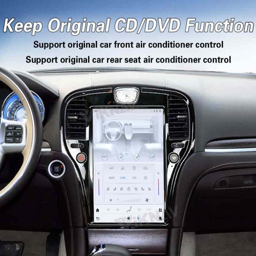 Viknav 14.4 Inch Car Radio for Chrysler 300C 2011-2020 Touch Screen Upgrade Android 13 Head Unit Wireless Carplay Car GPS Navigation Multimedia Player