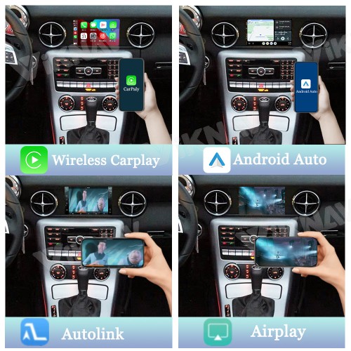 Viknav Linux System Interface Box For Benz SLK Class R172 2011-2017 Wireless Apple CarPlay Android Auto Stereo Only Support Original Car Screen
