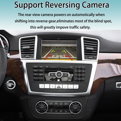 Viknav Linux System Interface Box For Benz M Class 2012-2015 Wireless Apple CarPlay Android Auto Stereo Only Support Original Car Radio Screen