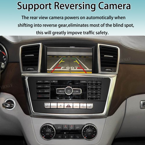 Viknav Linux System Interface Box For Benz GL Class 2013-2015 Wireless Apple CarPlay Android Auto Stereo Only Support Original Car Radio Screen