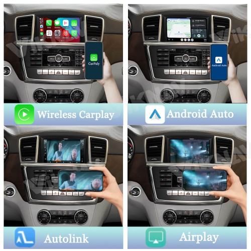 Viknav Linux System Interface Box For Benz GL Class 2013-2015 Wireless Apple CarPlay Android Auto Stereo Only Support Original Car Radio Screen