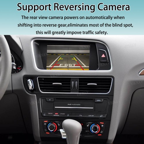 Viknav Linux System Interface Box For AUDI Q3 Q5 Q7 2010-2018 MMI 3G Wireless Apple CarPlay Android Auto Stereo Only Support Original Car Screen